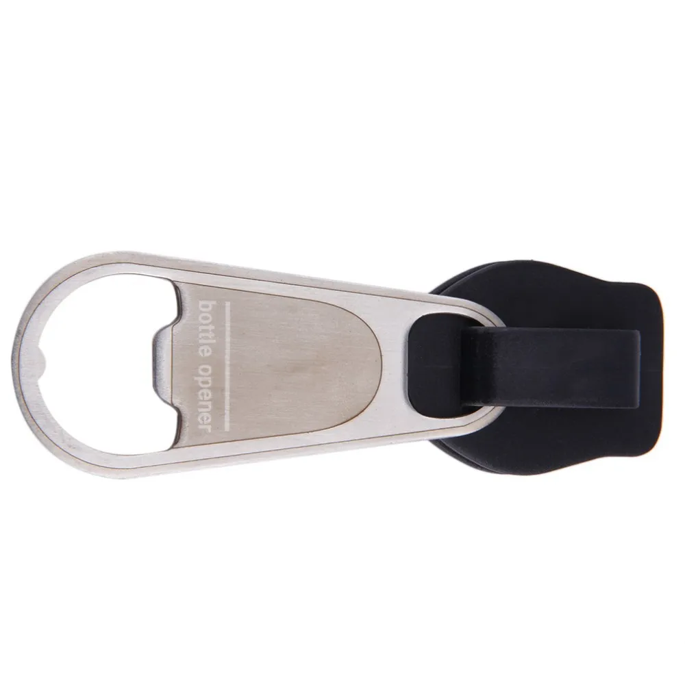 2017 New Design Durable Kitchen Bar Fun Creatively Zipper Wine Beer Soda Bottle Novelty Opener