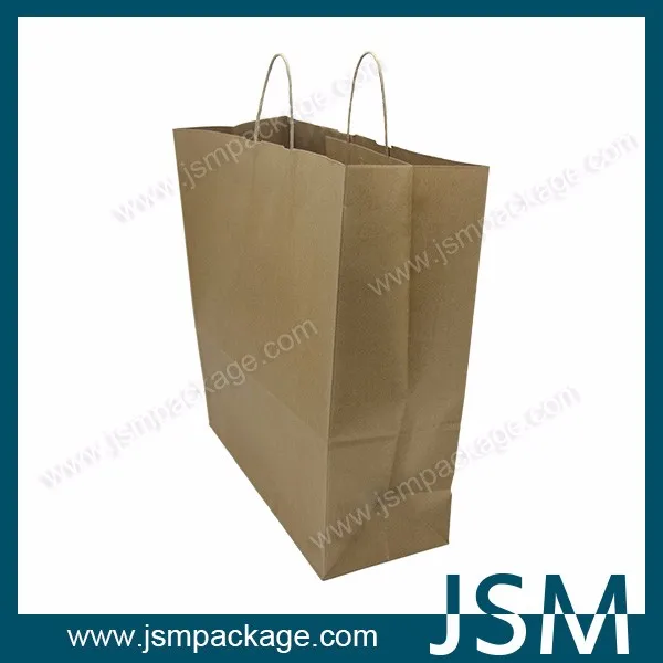 A4カスタムクラフト紙バッグ用ショッピングでハンドル仕入れ・メーカー・工場