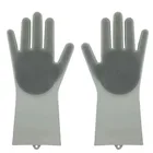 Kitchen Tool for Cleaning Magic Silicone Rubber Dish Washing Gloves silicone oven mitt gloves