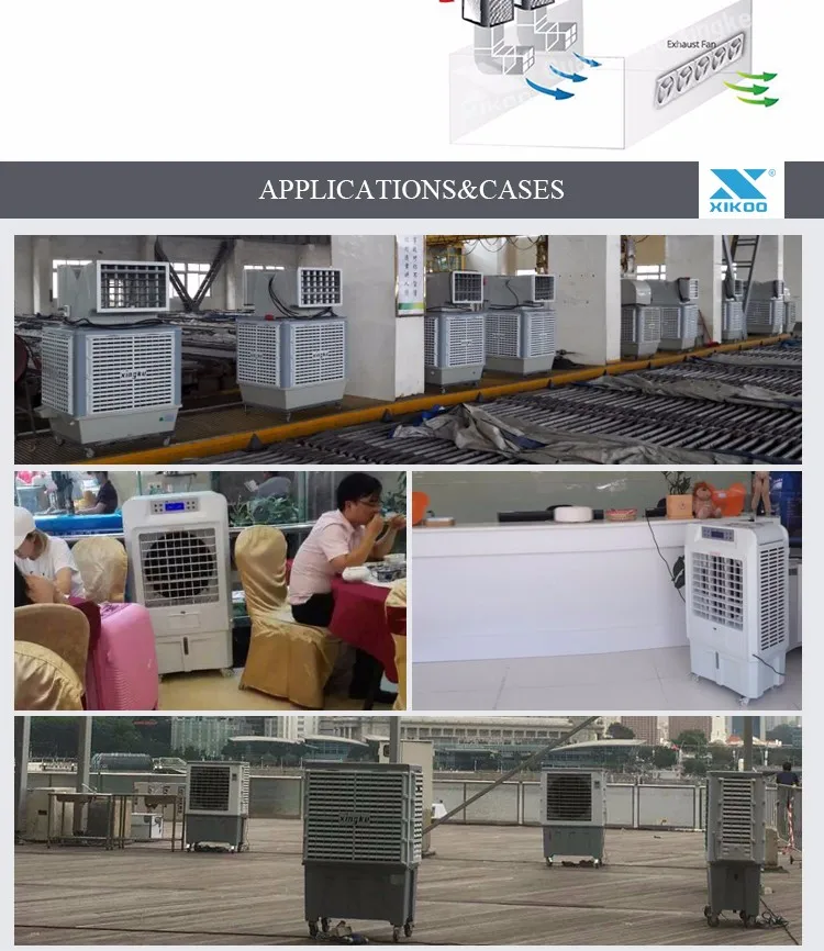 Evaporative Air Cooler, XIKOO, 18000cmh, Portable - detail 8