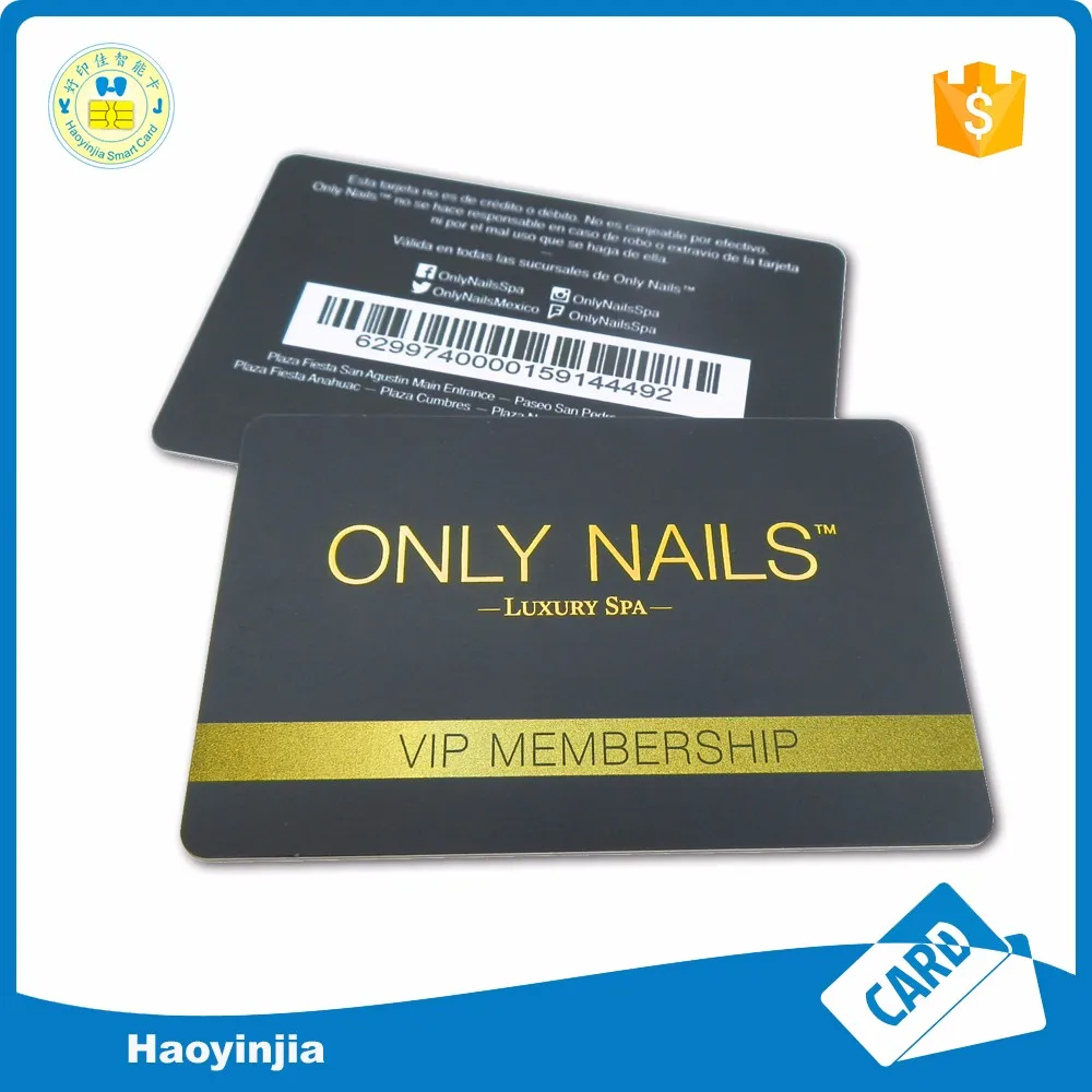 plastic spa membership golden card vip card
