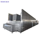 low temperature iqf tunnel freezer for fish meat