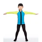 Lycra Spandex swimsuits Front zip swimwear for Kids