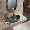 Factory new design cheap price ceramic counter basin bathroom product antique lavabo small corner egg art wash sink