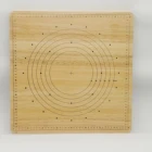 Wooden Pastry Board with Ruler, Includes, 9-Inch and 10-Inch Pie Template, Rubber Wood Pie Tools Homemade Embossed