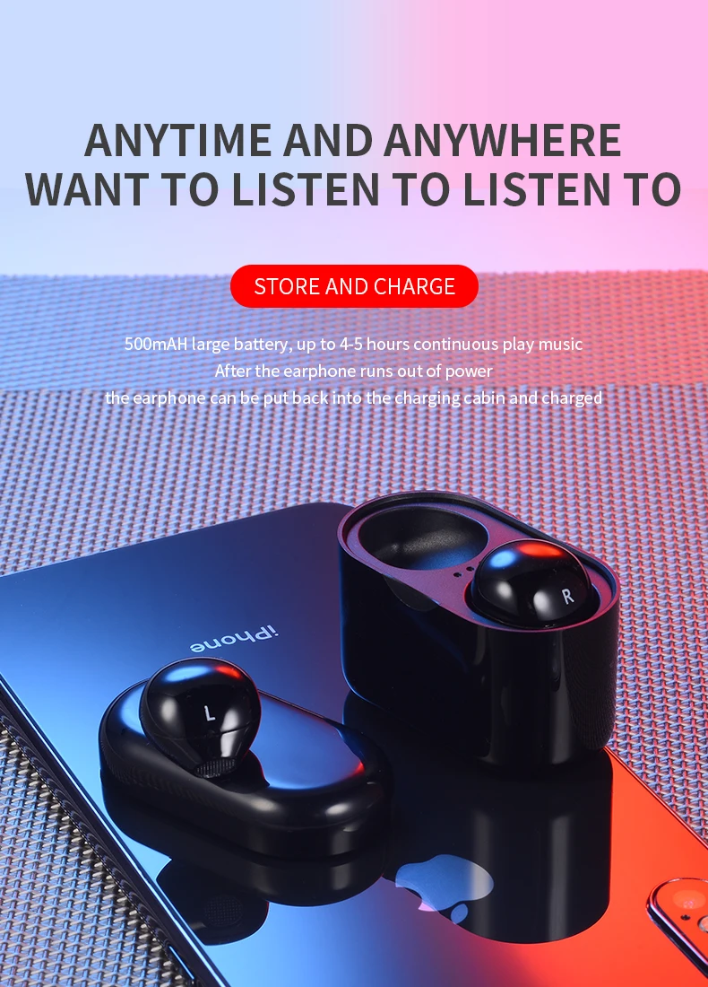 2019 Best Quality TWS Wireless Headphones Great Sound Bluetooth Headset For Adults - ANKUX.COM