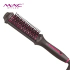 Ceramic straightening brush professional electric hair straightener brush With Removable Comb and ionic ceramic