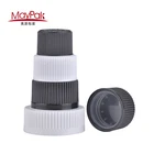 Colorful white plastic bottle lids child safty cap/child resistant cap