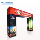 Custom floor stand 4FT 8FT 10FT 20FT aluminum frame led light box pillar lightbox