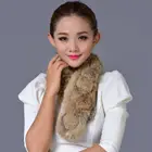 raccoon real fur scarf/fashional and new style 100% fox fur scarves for women ladies in winter/acrylic knitted neck warmer