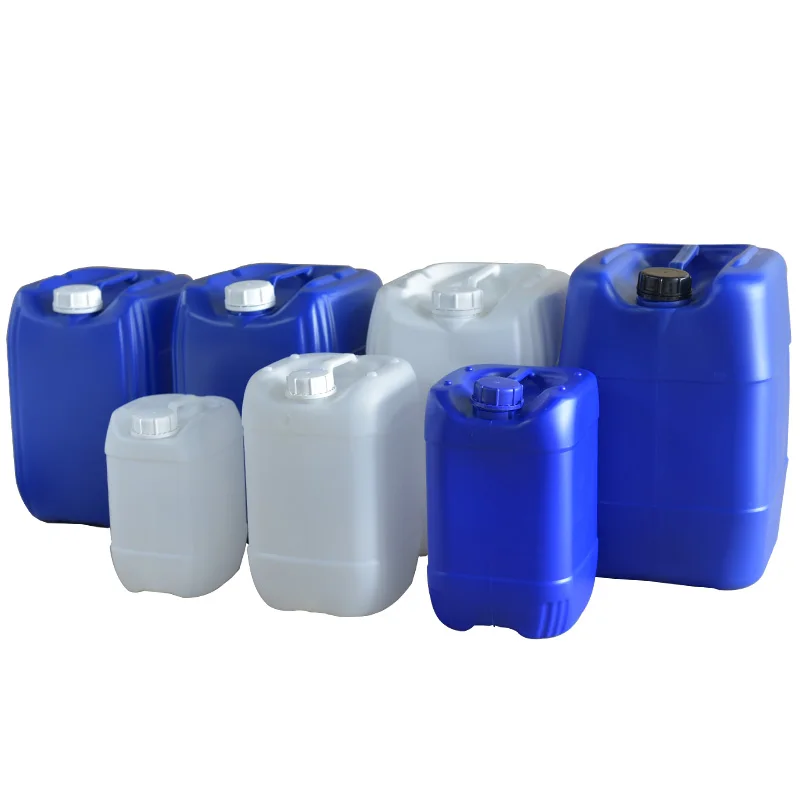 5L-30L fabricantes precio barato HDPE comida azul grado cuadrado blanco barril de plástico de la batería para química azul