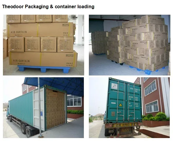 Super Thin Heated Air Curtain with 2000m³/h Airflow and 2 Speed Control for Industrial Use