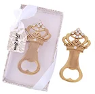 crown shape Bottle Opener with Gift Box Packing Wedding Birthday Baby Shower Party Favor Souvenir Gift