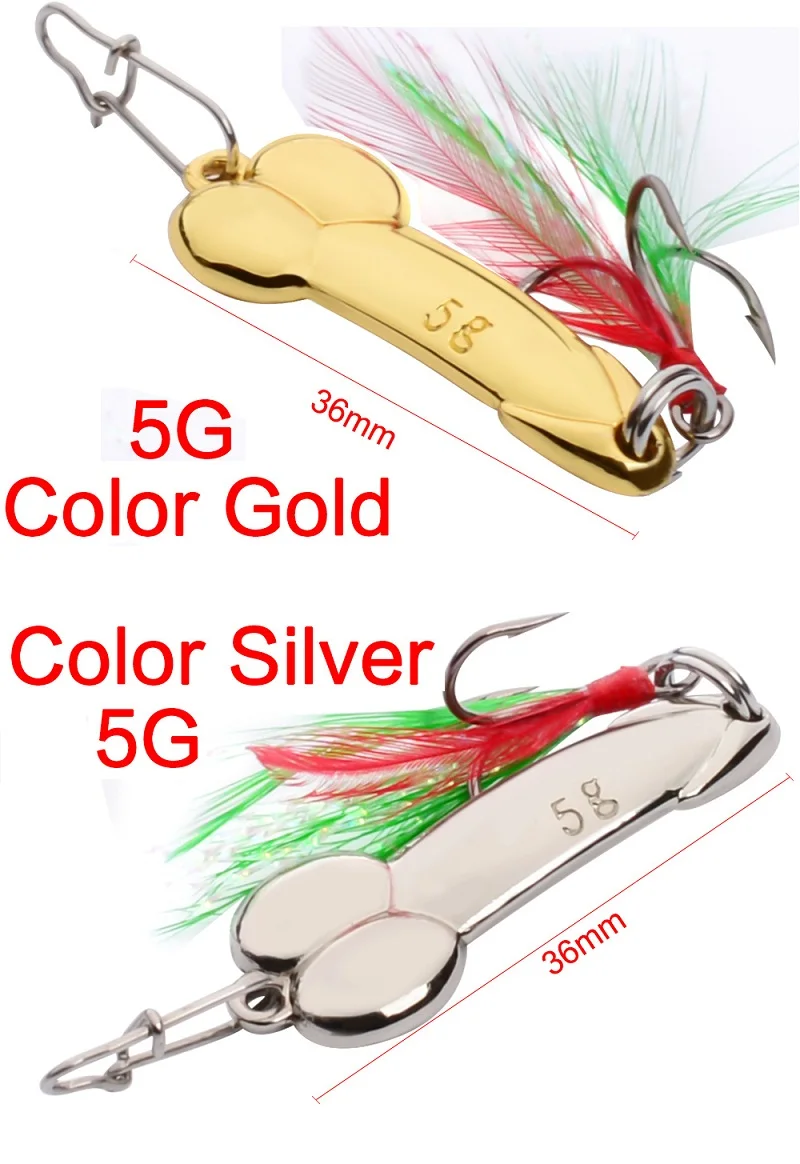 Dd Spoon Fishing Lure G G G Silver Gold Metal Fishing Bait