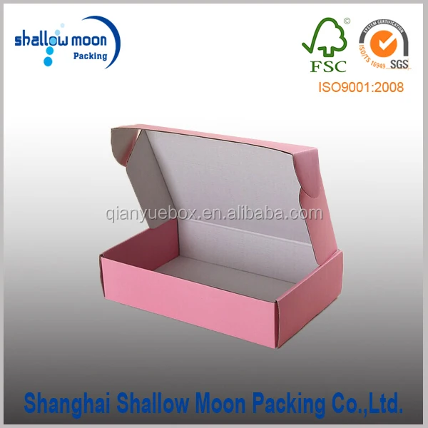 cardboard corrugated paper carton box empty with full printing