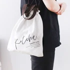 Canvas drawstring bag Sports Sack pack tote handbag cotton bag
