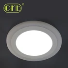 Russia Market RoHS Approved Round Square Recessed Dimmable Slim LED Panel Pot Lights Double Color no Fliker Ceiling Down Lights