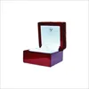 LED Luxury Glossy ring Packaging Wooden Jewelry Box/jewelry packaging