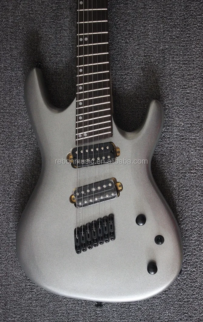 weifang rebon 7 string fanned fret electric guitar with locking