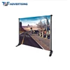 Trade show adjustable fabric backdrop banner stand aluminum telescopic frame display