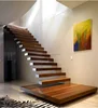 Interior stair glass railings with wood steps wooden stair railings for home