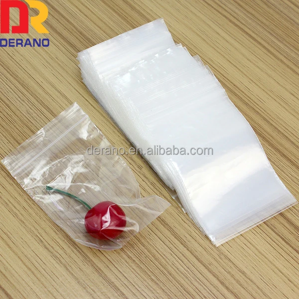 clear food grade resealable waterproof plastic ziplock bags