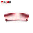 optical accessories soft bag gor eyeglasses, colourful stripe lens case, soft pu glasses case