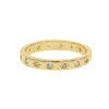 2019 simple women band rings northstar engraved gold plated classic finger ring