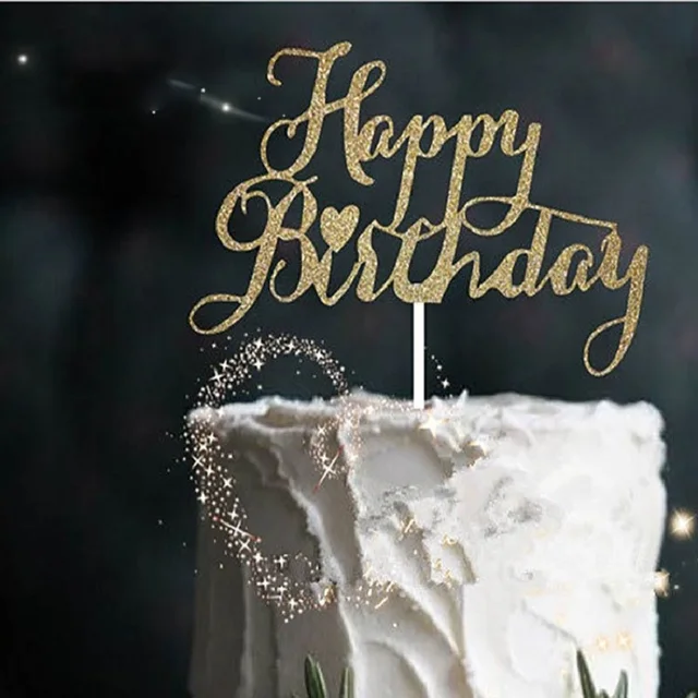 happy birthday cupcake toppers photo