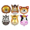 Hot selling Animal Head Balloons / Colorful Animals Reusable Foil Balloons / party decor balloons