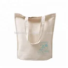 Eco friendly custom printed shopping cotton handle bag with logo print