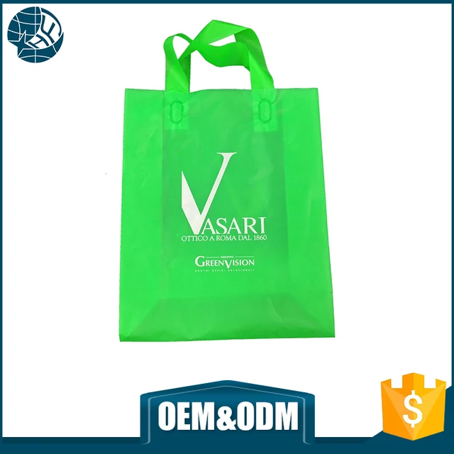 recyclable plastic shopping bag handle