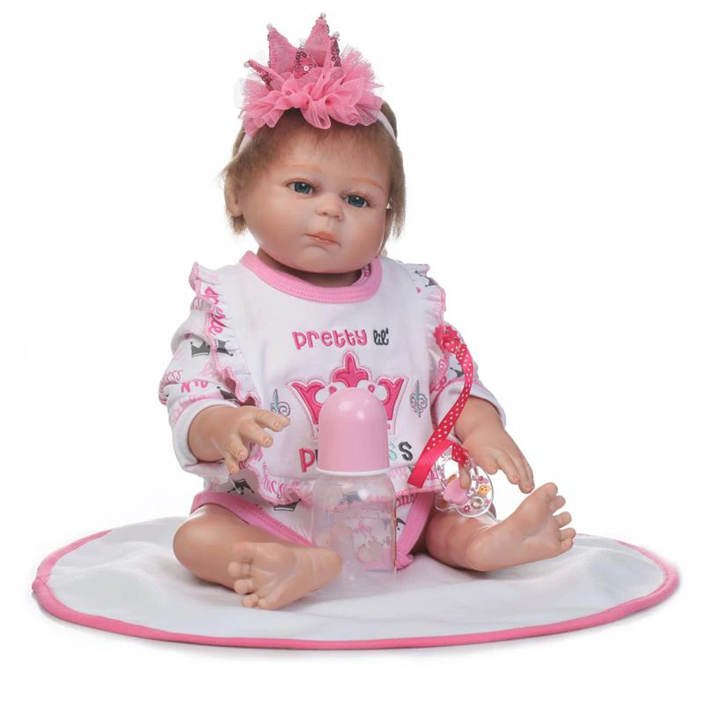 New Supler Real Boutique Reborn Babies Dolls 20 Full Body Silicone Reborn Boy Dolls Rooted Mohair Eyelashes Baby Gift Reborn (2)