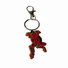 Custom logo frog shape 2d 3d promotional rubber pvc keychain carabiner key chain
