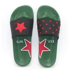 beer green eva rubber plastic summer emboss adverse gift slide sandal,heat transfer print slipper