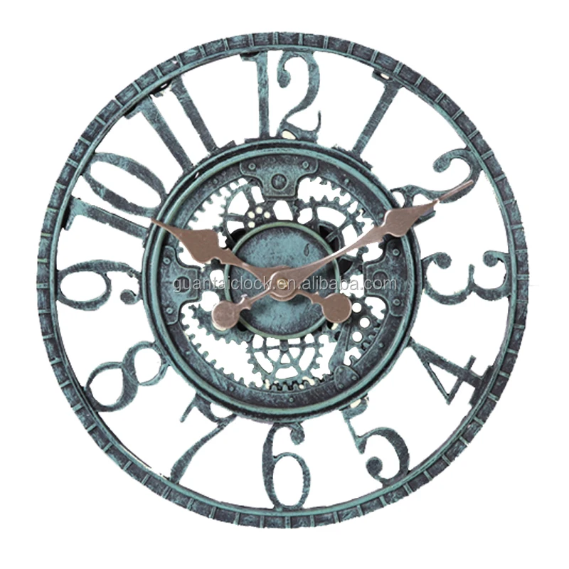 Различные модели 3D Ретро часы необычные открытый украшения сада полирезина настенные