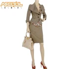 Custom Fashion Lady Suit Not Wrinkled Skirt 100% Cotton Woman Skirt Suit