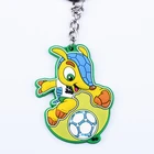 Custom Soft PVC Keychains 3D PVC Rubber Key Chain metal rubber cute embroidery keychain