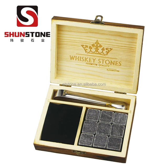 high-end soapstone whiskey stones gift set /whiskey stones in