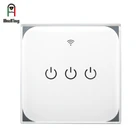 1 2 3 gang au us standard electronic touch light switch home hotel smart wifi wall switch