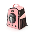 Leyou Pet folding suede cat carrier travel backpack bag
