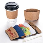 custom printed paper cup sleeve for hot coffee drink