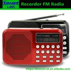 L-065 FM radio voice recorder mini cube mp3 music player with usb port