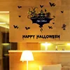 Children Cartoon Helloween Theme Wall Glass Window Sticker Party Decorated Tools Room Holiday Celebration Stickers