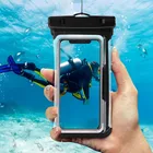 New designed clear waterproof phone case bag Customized logo for iphone waterproof case