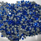 Crystals Garment Accessories Hot Fix Crystals Sapphire Rhinestones High Shiny Stones For Clothing Garment Accessories