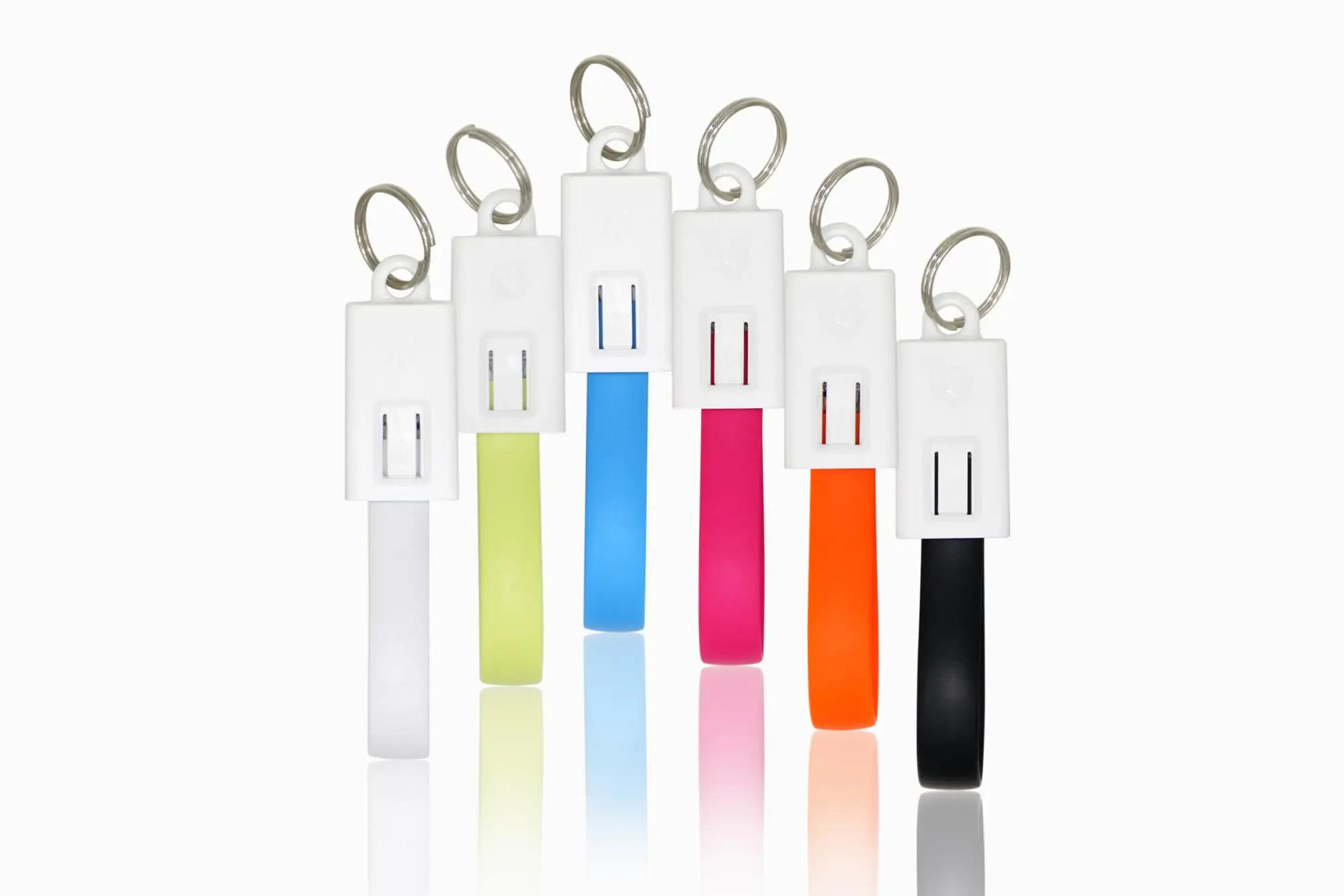 Multi-colors 2 in 1 USB magnetic charging cable with keyring for gift promotion - ANKUX.COM