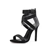 CSS400 2019 latest fashionable women dress shoes sandals ankle shoes pvc transparent thin high heel shoes for women