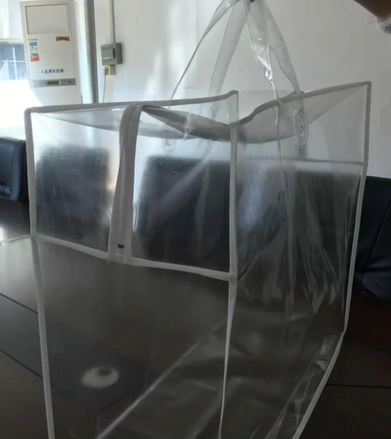 Atacado Casa Embalagem Têxtil Saco De Pvc Transparente Para Roupas De