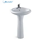 Ceramic pedestal model lavabo for children